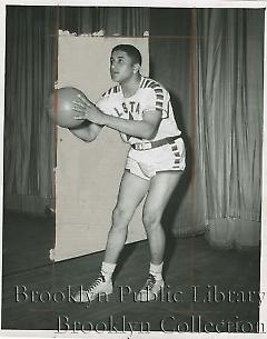 [Don Newcombe in basketball uniform]