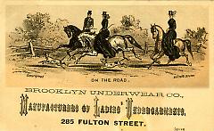 Trade Card. Brooklyn Underwear Company. 285 Fulton Street. Brooklyn. Recto.