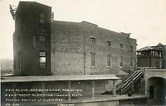 New Utrecht substation, looking south, showing addition on north side