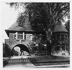 Former Charles Millard Pratt House, now residence of the Catholic Bishop of Brooklyn. 241 Clinton Avenue, between DeKalb Avenue and Willoughby Avenue.