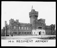 Views: Brooklyn, Long Island, Staten Island. Brooklyn Regiment Armories. View 001: 14th Regiment Armory.