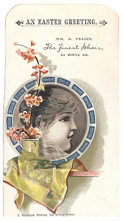 Tradecard. WM G. Frazer. 903 Myrtle Avenue. Brooklyn, NY. Recto.