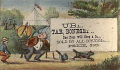 Trade card. Ubert's Tar, Boneset and Honey. Brooklyn.