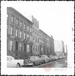 [St. James Place west side - looking north towards DeKalb Avenue.]