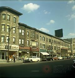 [Flatbush Avenue looking north from Martense Street.]