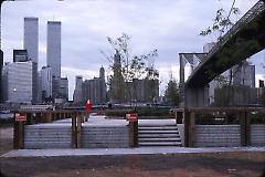 [Manhattan skyline from Fulton Ferry Landing]