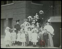 [Group portrait of women and Kindergarten Class]