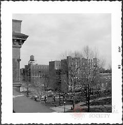 [View from roof of Pratt Institute Library looking southeast, toward Ryerson Street.]