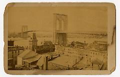 New York and Brooklyn Suspension Bridge. Recto.