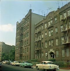 [View looking along east side of E. 24th Street.]