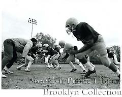 Football practice in McCarren Park