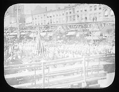Views: Brooklyn. Various. View 035: Beecher statue just before it was unveiled.