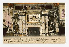 Fireplace, Hotel St. George, Brooklyn Heights, N.Y. Recto.