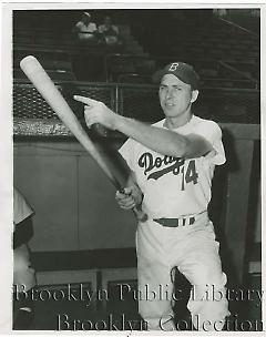 [Gil Hodges at Ebbets Field]