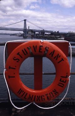 [Life ring from the T.T. Stuyvesant ship]