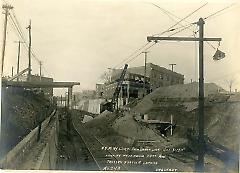 Looking west from 22nd Ave. trolley station landing