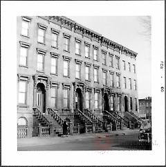 [View of north side of President Street looking east.]