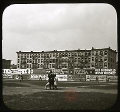 Ball in Air, [Slim] Sallee pitching