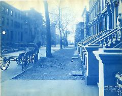 North sidewalk 85 to 93 Joralemon street in process of reconstruction