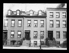 Views: U.S., Brooklyn. Brooklyn residences. View 022: Houses on Willow Street, Nos. 155, 157, 159. Ext. Built ca. 1812.