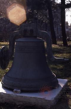 [A bell in the Navy section of the yard]