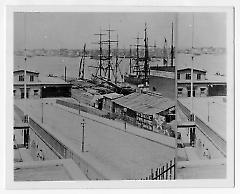 Photograph of stereo[graph]. 'View from Wall Street Ferry, Brooklyn, N.Y.'