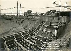 Excavation at junction of Sea Beach line with 4th Ave. subway looking northwest