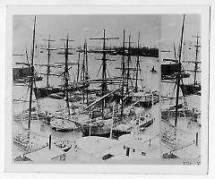 Photograph of stereo[graph]. 'View from Fulton Ferry, Brooklyn, N.Y.'