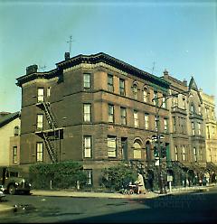 [Northeast corner of Lafayette Avenue & Kent Avenue.]