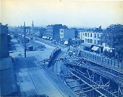 [4th Avenue subway construction site]