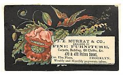Tradecard. J. E. Murray & Co. Fulton Street. Brooklyn, NY. Recto.