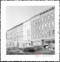[View of north side of Greenpoint Avenue.]