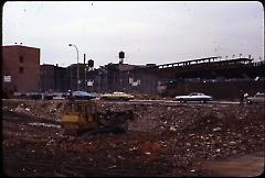 [Razed building construction site]