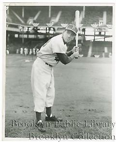 [Carmen Mauro in Brooklyn Dodgers uniform]