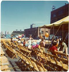 [Ship christening party at the Navy Yard]