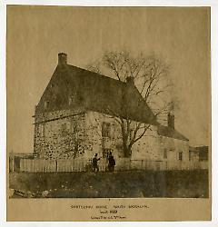 Cortelyou House, South Brooklyn. Built 1699. Corner of 5th Avenue and 3rd Street.