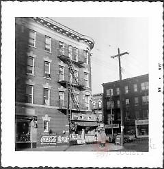 [Northwest corner of Hegeman Avenue (side showing) and Rockaway Avenue.]