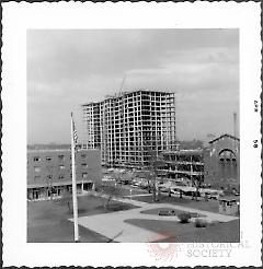 [View from roof of Pratt Institute Library looking northeast. Ryerson Street at right.]