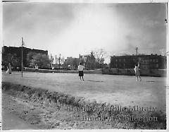 [House of the Good Shepherd tennis court]