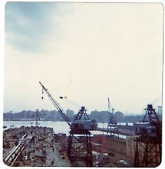 [Aerial view of the Brooklyn shipyard]