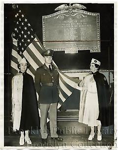 [Unveiling of memorial plaque]