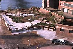 [new park deck at Fulton Ferry Landing]