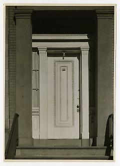 Front entrance. Lay House, 11 Cranberry Street, Brooklyn, N.Y. (detail).