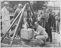 John J. Bennett lays cornerstone for Bay Ridge Day Nursery