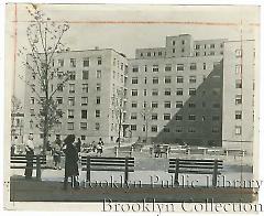 [Plaza in front of housing project]