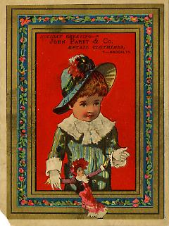 Trade card. John Paret & Co. Brooklyn.