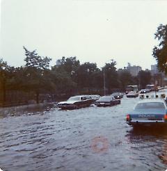 [Flooded street]