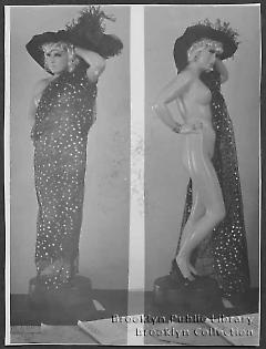 [Wax figures of Mae West]