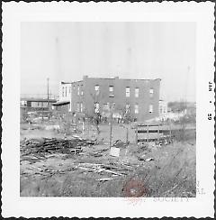 [View looking northwest toward E. 105th Street Station.]