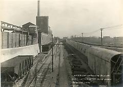 Looking east from 16th Ave. bridge showing Desbrocks siding